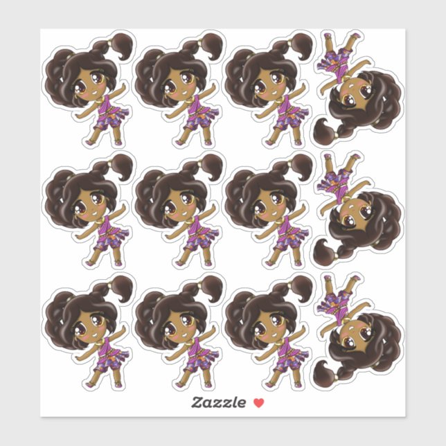 Adesivo Indian Girls Sticker (Folha)