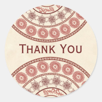 Adesivo Indian Henna Mehndi Wedding Oval Sticker