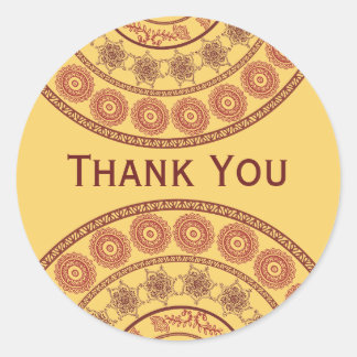 Adesivo Indian Henna Mehndi Wedding Oval Sticker