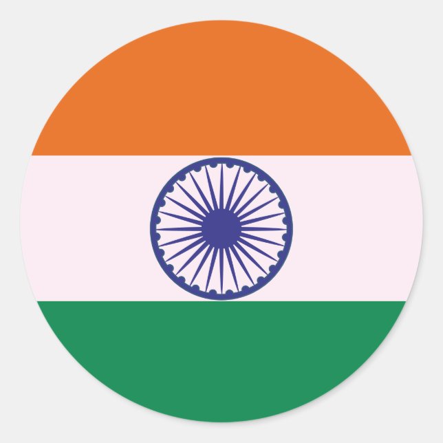 Adesivo Indian Tricolor Tiranga (Frente)