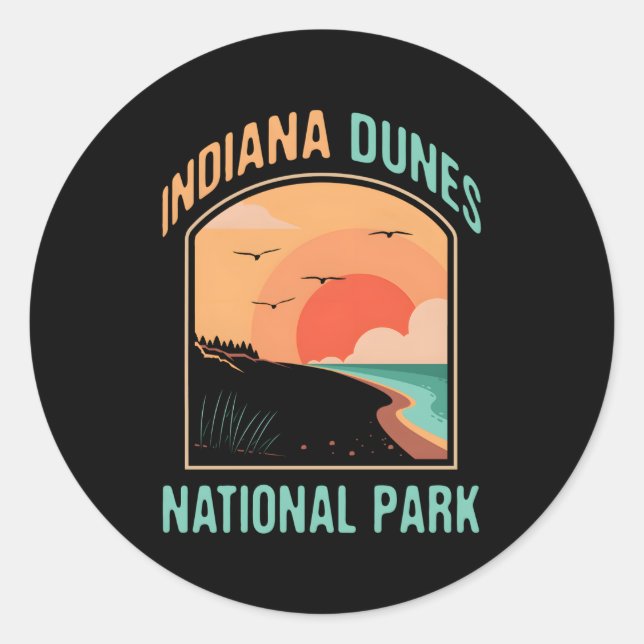 Adesivo Indiana Dunes National Park Us (Frente)