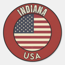 Adesivo Indiana Estados Unidos da América 