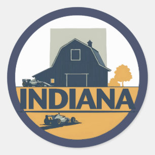 Adesivo Indiana Estados Unidos da América