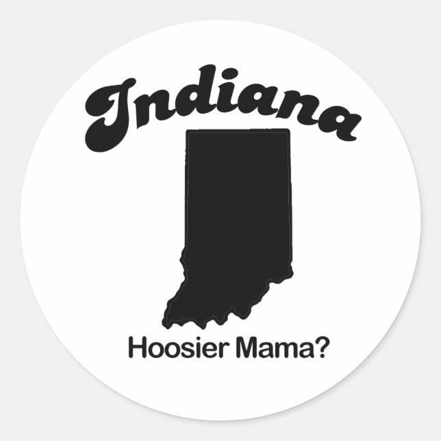 Adesivo Indiana - Hoosier Mama (Frente)