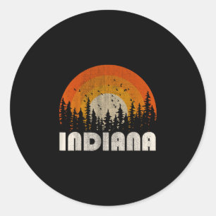 Adesivo Indiana - natureza engraçada vintage caminhada 60s
