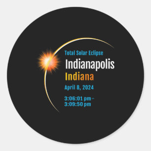 Adesivo Indiana No Eclipse Solar Total 2024 1