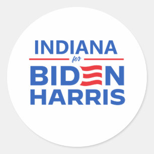 Adesivo Indiana para Biden Harris