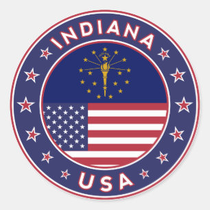 Adesivo Indiana, t-shirt de Indiana, vinheta de Indiana,