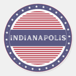 Adesivo Indianapolis City Pride Emblem – American Identity