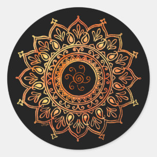 Adesivo Indiano decorativo Sun