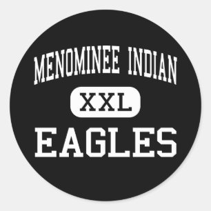 Adesivo Indiano do Menominee - Eagles - alto - Keshena