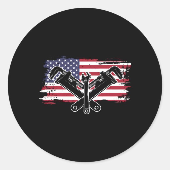 Adesivo Indicador Usa Pipefitter do Canalizador de Canaliz (Frente)