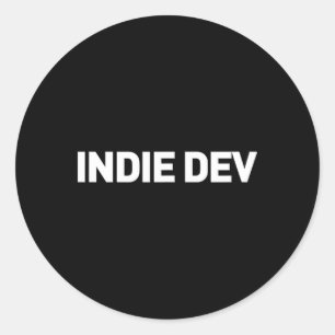 Adesivo Indie Dev - Desenvolvedor de videogame para o dese