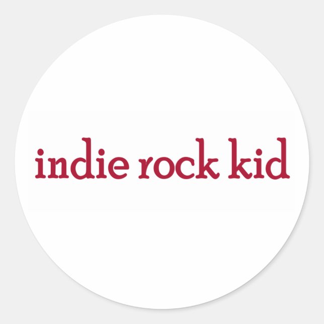 Adesivo Indie Rock Kid (Frente)