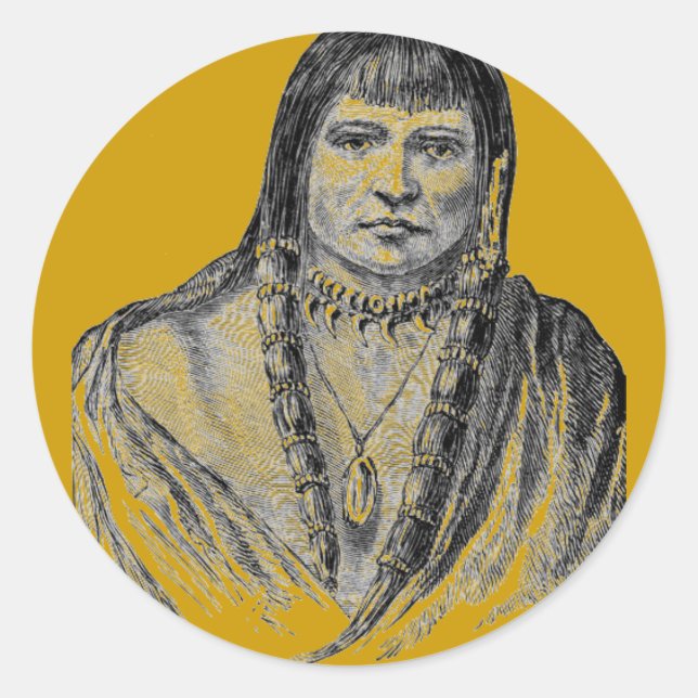 Adesivo Indígenas Americanos Sticker (Frente)