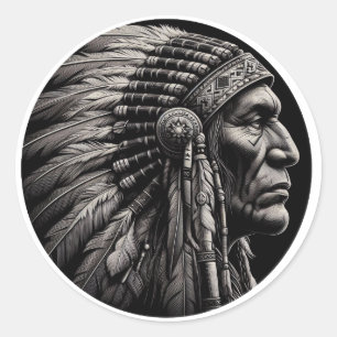 Adesivo Indio de Perfil