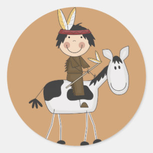 Adesivo Índio em Camisetas e presentes