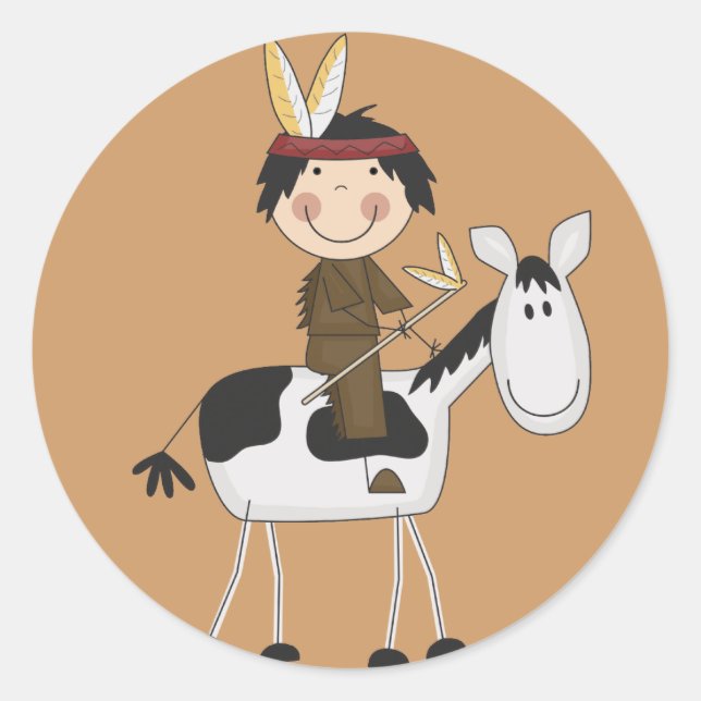 Adesivo Índio em Camisetas e presentes (Frente)