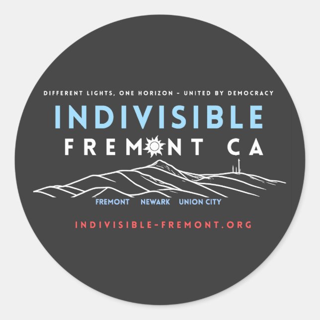 Adesivo Indivisible Fremont (escuro) (Frente)