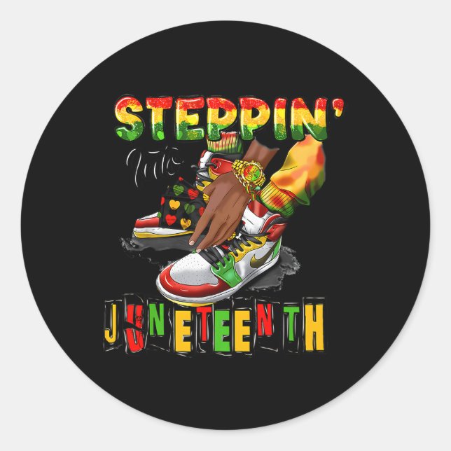 Adesivo Indo para os Calçados negros da América Latina Jun (Frente)