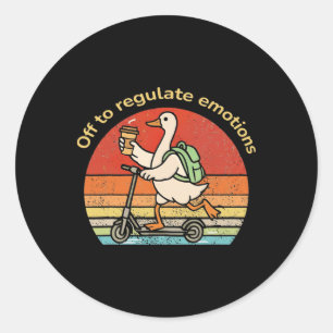 Adesivo Indo para Regular Emoções Funny Goose Saúde Mental