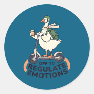 Adesivo Indo regular emoções ganso engraçado de scooter