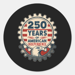 Adesivo Indústria Americana - 250 Anos De Independência Am