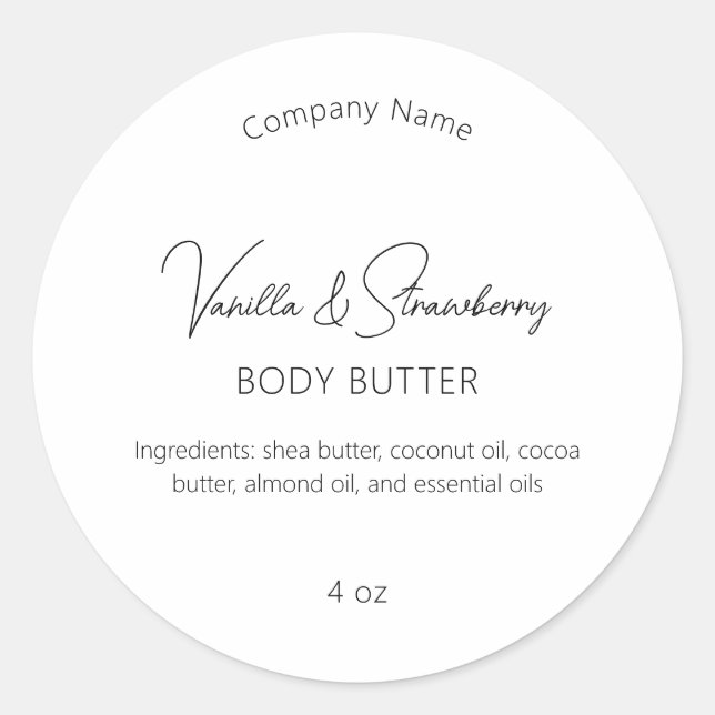 Adesivo Indústria moderna de beleza elementar simples (Frente)