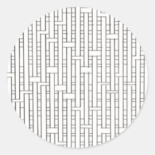 Adesivo Industrial Grid-Black e White Modern Minimalista