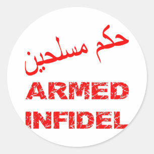 Adesivo Infidel Armado Árabe