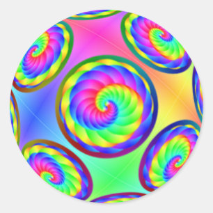 Adesivo Infinita Rainbow Spirals Sticker
