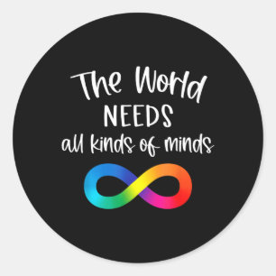 Adesivo Infinito O Mundo Precisa de Tipos de Mentes Au Lut