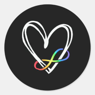 Adesivo Infinity Heart Autism Awarness Love Não Precisa De