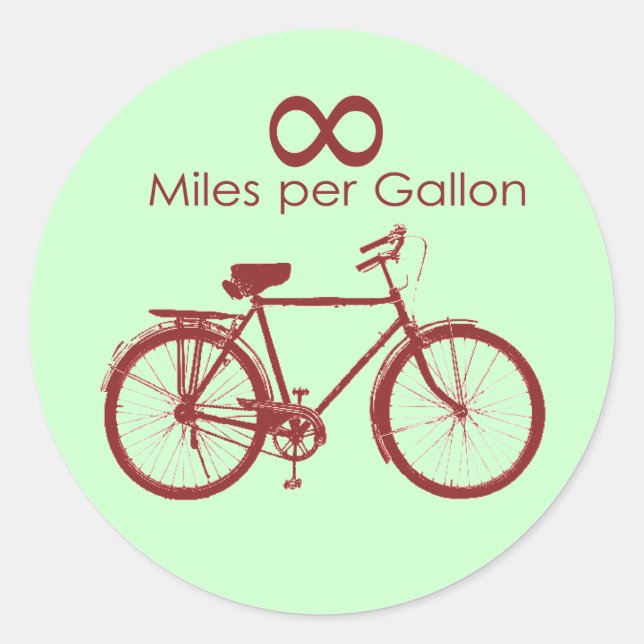 Adesivo Infinity Miles Por Galão Bike Sticker (Frente)