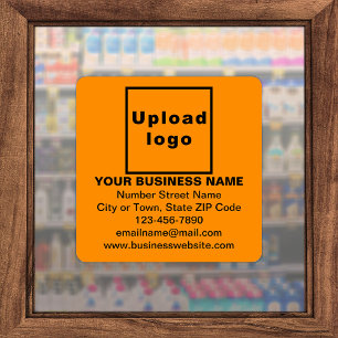 Adesivo Informações comerciais sobre o Orange Large Square