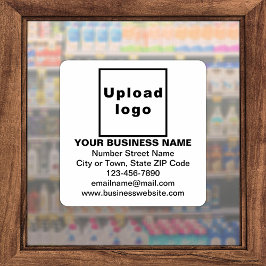 Adesivo Informações comerciais sobre o Vinil quadrado gran