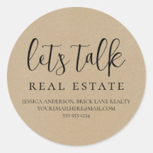 Informações de Contato do Kraft Paper Talk Imóveis