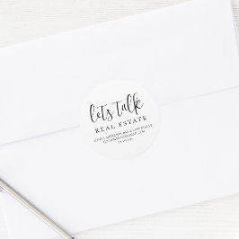 Adesivo Informações de contato do Vamos Talk Imóveis