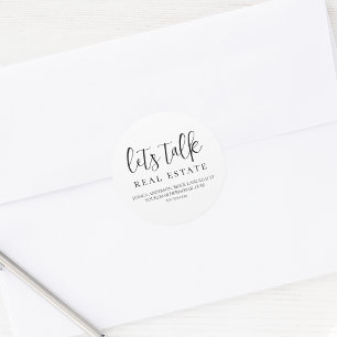 Adesivo Informações de contato do Vamos Talk Imóveis