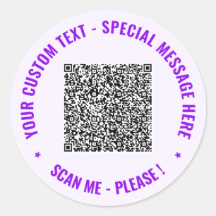 Adesivo Informações de Leitura do seu Código QR e Sticker 