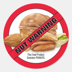 Adesivo Informações sobre o produto Peanut Nut Allergy W