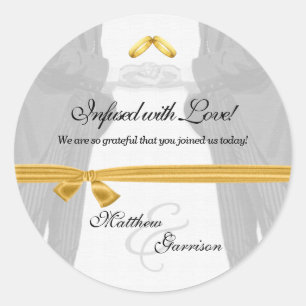 Adesivo Infundida com Casamento de Gay do Love Vintage Gro