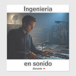 Adesivo Ingenieria en sonido