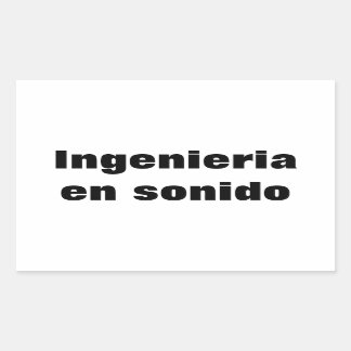 Adesivo ingenieria en sonido
