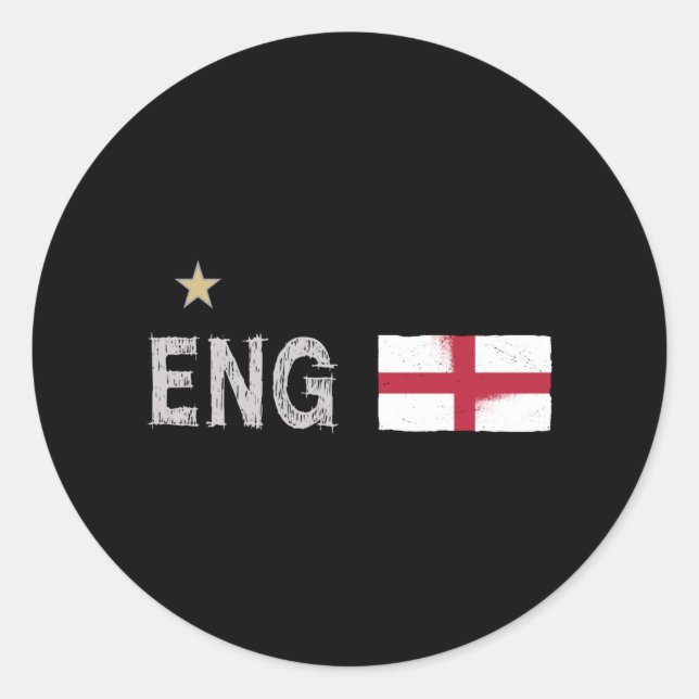 Adesivo Inglaterra Fan Shirt English Flag (Frente)