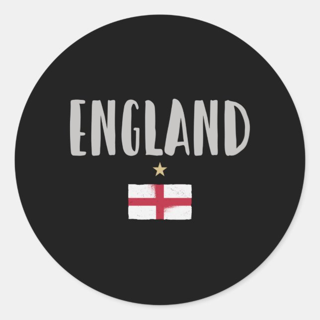 Adesivo Inglaterra Fan Shirt English Flag (Frente)