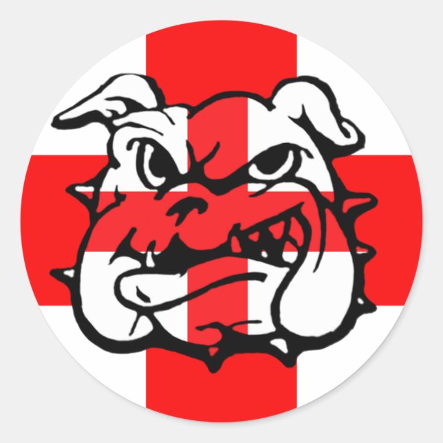 Adesivo Inglês Buldogue incrível Inglês (Frente)