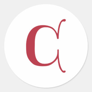 Adesivo Inglês Gótico - Letra C