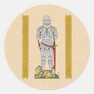 Adesivo Inglês Medieval Knight Circa 1430