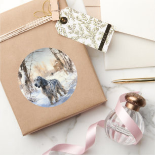 Adesivo Inglês Setter Que Neve Natal